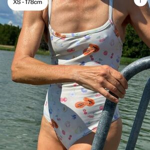 Djerf Avenue Fruit Swimsuit Size L